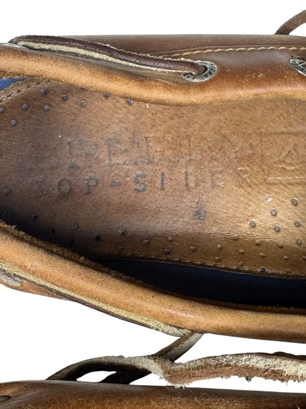 Sperry Original Authentic 2-Eye Slip On Boat Shoes Size 10M Light Brown